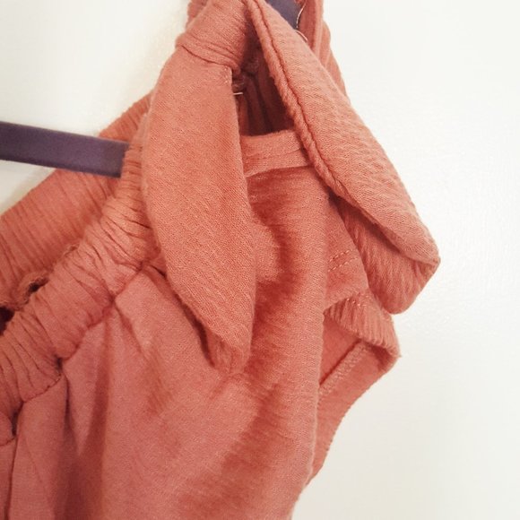 NO COMMENT Women's Top 2X Dusty Rose Elastic - Picture 3 of 4